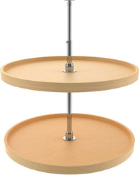 Rev-A-Shelf 28 in Wood Full Circle Lazy Susans 2-Shelf 4WLS072-28-52