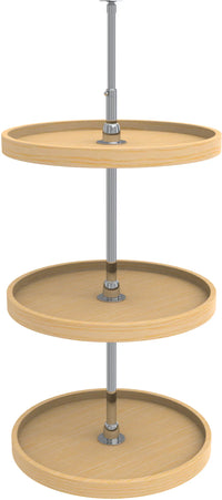 Rev-A-Shelf 20 in Wood Full Circle Lazy Susans 3-Shelf 4WLS073-20-536