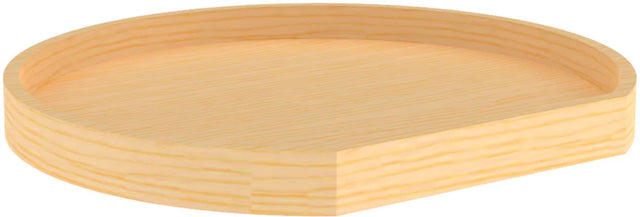 Rev-A-Shelf 22 in Wood D-Shape Lazy Susan w/Swivel Bearing 4WLS201-22-BS52