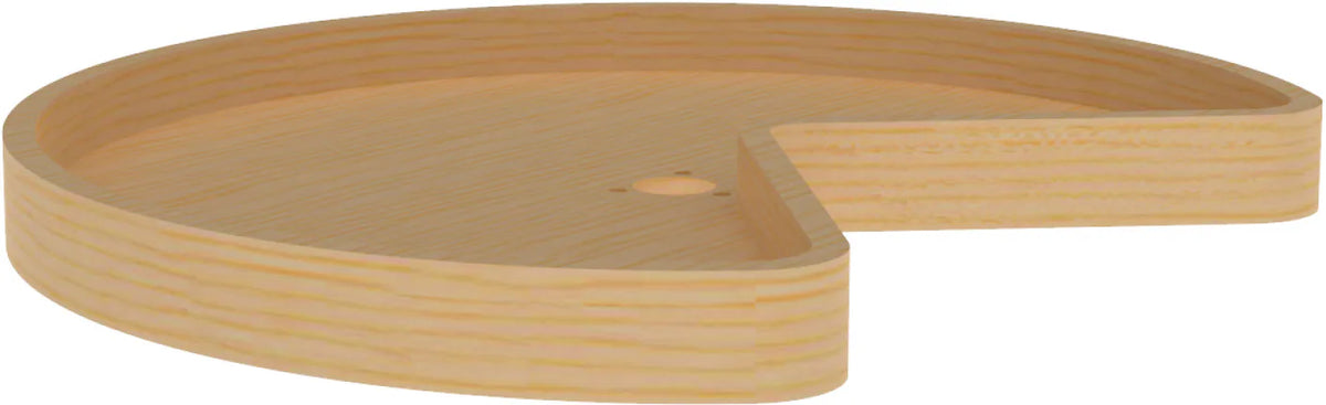 Rev-A-Shelf 24 in Wood Kidney Lazy Susan Shelf Only 4WLS401-24-52