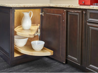 Rev-A-Shelf 32 in Wood Half Moon Lazy Susans 2-Tier 4WLS882-570