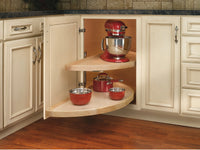 Rev-A-Shelf 32 in Wood Half Moon Lazy Susans 2-Tier 4WLS882-570