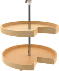 Rev-A-Shelf 24 in Wood Pie-Cut Lazy Susans 2-Shelf 4WLS942-2433-52