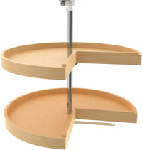 Rev-A-Shelf 28 in Wood Pie-Cut Lazy Susans 2-Shelf 4WLS942-28-52