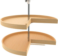 Rev-A-Shelf 31 in Wood Pie-Cut Lazy Susans 2-Shelf 4WLS942-31-52