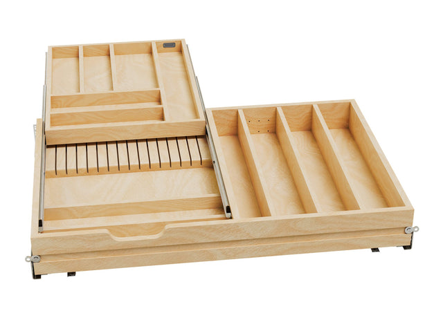 Rev-A-Shelf 33 in 2-Tiered Cutlery Drawer Soft Close 4WTCD-36HSC-1