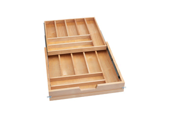 Rev-A-Shelf 22.5 in Frameless Tiered Cutlery Drawer 4WTCD-572FL