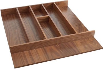 Rev-A-Shelf 24 in Short Walnut Utility Tray Insert 4WUT-WN-3SH