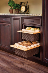 Rev-A-Shelf 18'' Woven Basket w/ Rails 4WV-18
