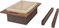 Rev-A-Shelf 18'' Woven Basket w/Walnut Rails 4WV-18WN