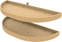 Rev-A-Shelf 35 in Wood Half Moon Lazy Susans 2-Tier 4WLS882-35-570