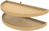 Rev-A-Shelf 38 in Wood Half Moon Lazy Susans 2-Tier 4WLS882-38-570