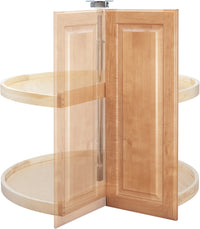 Rev-A-Shelf 24 in Wood Pie-Cut Lazy Susans 2-Shelf 4WLS942-2433-52