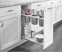Rev-A-Shelf Two-Tier Utility Organizer with Blum Soft-Close 5322UT-BCSC-8