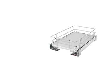 Rev-A-Shelf 12 in Solid Bottom Pullout Baskets w/Soft-Close 5330-12