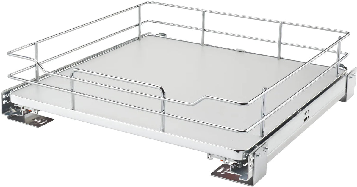 Rev-A-Shelf 21 in Solid Bottom Pullout Baskets w/Soft-Close 5330-21