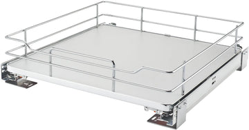 Rev-A-Shelf 21 in Solid Bottom Pullout Baskets w/Soft-Close 5330-21