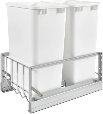 Rev-A-Shelf Double 50 Qrt Pull-Out Waste Containers 5349-2150DM