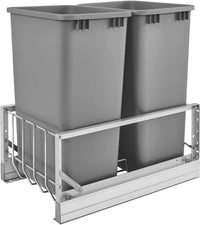 Rev-A-Shelf Double 50 Qrt Pull-Out Waste Containers 5349-2150DM-217
