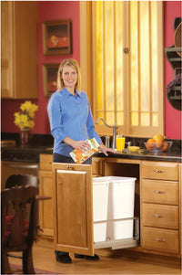 Rev-A-Shelf Double 50 Qrt Pull-Out Waste Containers 5349-2150DM