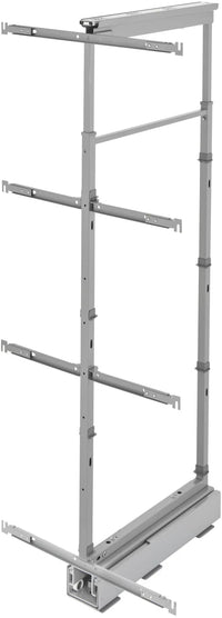 Rev-A-Shelf 16 in Chrome Solid Bottom Pantry Pullout Soft Close 5350-16