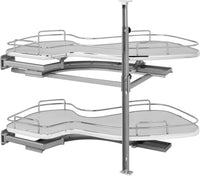 Rev-A-Shelf 15 in Two-Tier Organizer for a Blind Right 5372-15-GR-L