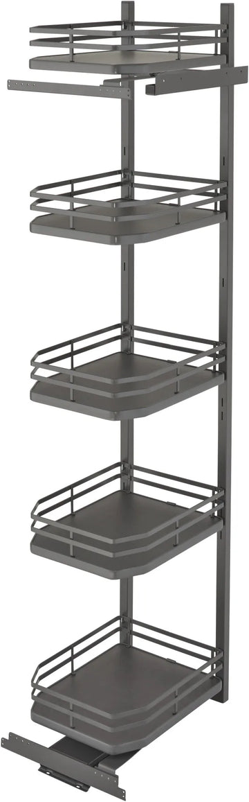 Rev-A-Shelf 18 in Flat Wire Swing Out Pantry 5374-FL-FOG