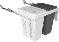 Rev-A-Shelf Double Steel Top mount Vanity Hamper Pull Out 53TMVH-24SCDM-2-FL