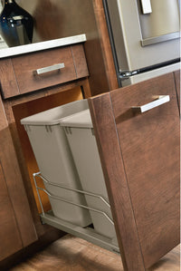 Rev-A-Shelf Double 35 Qrt Pull-out Waste Container Soft-Close 53WC-1835SCDM