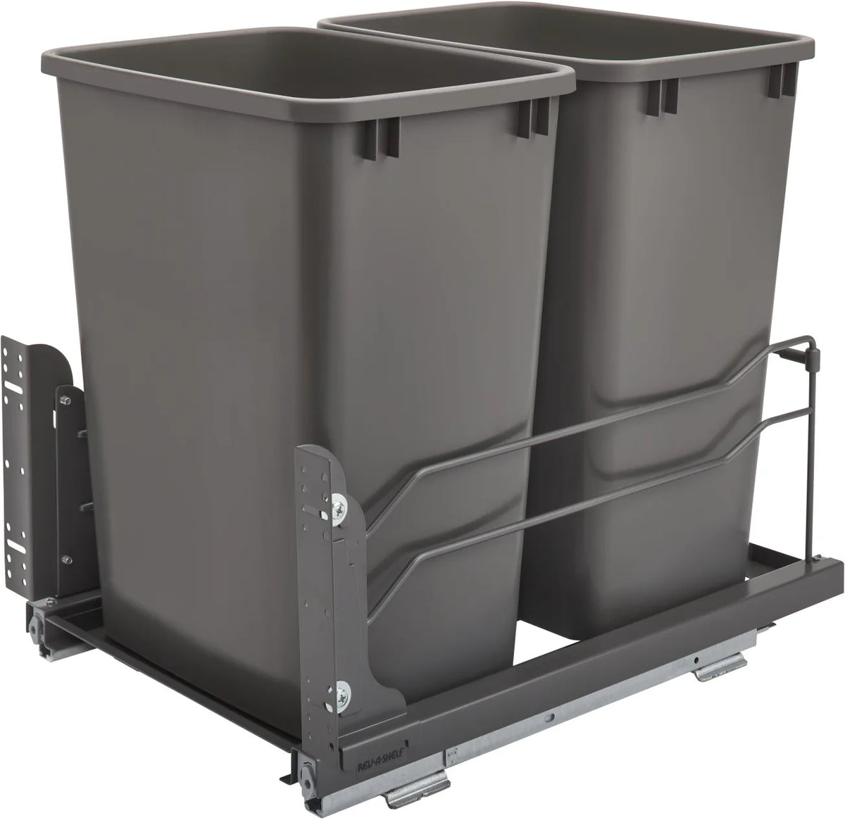 Rev-A-Shelf Double 35 Qrt Pull-out Waste Container Soft-Close 53WC-1835SCDM-213