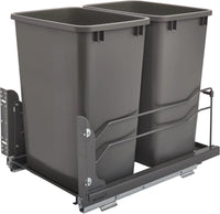 Rev-A-Shelf Double 35 Qrt Pull-out Waste Container Soft-Close 53WC-1835SCDM-213