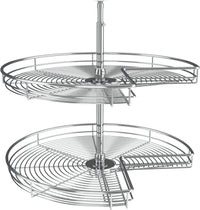 Rev-A-Shelf 28 in Kidney Lazy Susans 2-Shelf 5472-CR