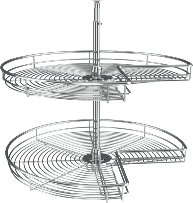 Rev-A-Shelf 28 in Kidney Lazy Susans 2-Shelf 5472-CR
