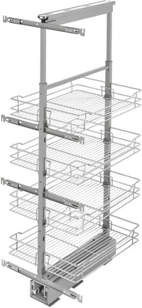 Rev-A-Shelf 16 in Chrome Basket Pantry Pullout Soft Close 5743-16-CR-1
