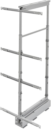 Rev-A-Shelf 8 in Chrome Solid Bottom Pantry Pullout Soft Close 5343-08