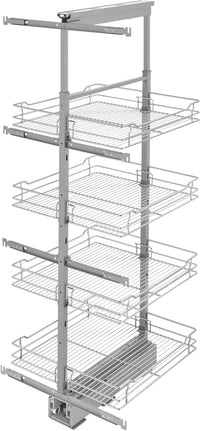 Rev-A-Shelf 20 in Chrome Basket Pantry Pullout Soft Close 5750-20-CR-1