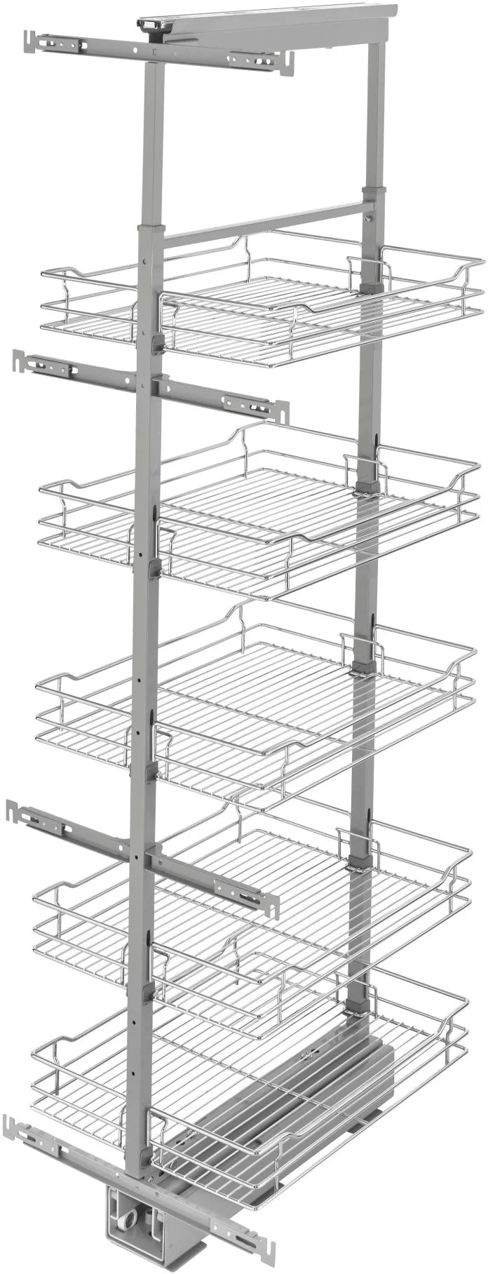 Rev-A-Shelf 16 in Chrome Basket Pantry Pullout Soft Close 5758-16-CR-1