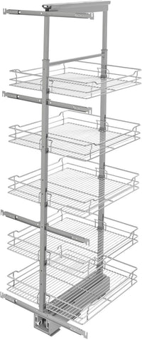 Rev-A-Shelf 20 in Chrome Basket Pantry Pullout Soft Close 5758-20-CR-1
