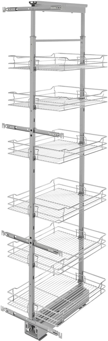 Rev-A-Shelf 16 in Chrome Basket Pantry Pullout Soft Close 5773-16-CR-1