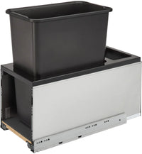 Rev-A-Shelf 30 Qrt LEGRABOX Pull-Out Waste Container w/Soft-Close 5LB-1230SSBL-118