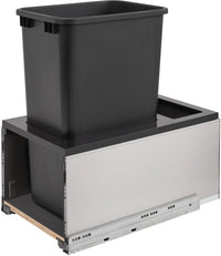 Rev-A-Shelf 50 Qrt LEGRABOX Pull-Out Waste Container w/Soft-Close 5LB-1550SSBL-118