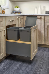 Rev-A-Shelf Double 35 Qrt LEGRABOX Pull-Out Waste Container w/Soft-Close 5LB-1835OGMP-213