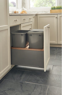 Rev-A-Shelf Double 35 Qrt LEGRABOX Pull-Out Waste Container w/Soft-Close 5LB-1835OGWN-213