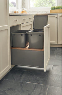 Rev-A-Shelf Double 50 Qrt LEGRABOX Pull-Out Waste Container w/Soft-Close 5LB-1850OGWN-213