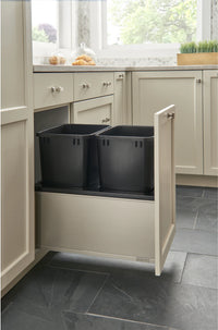 Rev-A-Shelf Double 35 Qrt LEGRABOX Pull-Out Waste Container w/Soft-Close 5LB-1835SSBL-218