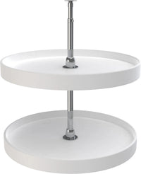 Rev-A-Shelf 24 in White Polymer Full Circle Lazy Susans 2-Shelf 6072-24-11-52