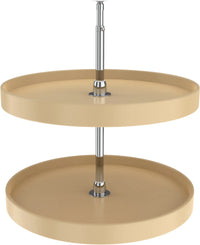Rev-A-Shelf 24 in Almond Polymer Full Circle Lazy Susans 2-Shelf 6072-24-15-52