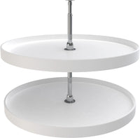 Rev-A-Shelf 32 in White Polymer Full Circle Lazy Susans 2-Shelf 6072-32-11-52