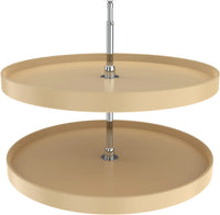 Rev-A-Shelf 32 in Almond Polymer Full Circle Lazy Susans 2-Shelf 6072-32-15-52
