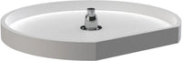 Rev-A-Shelf 22 in Polymer D-Shape Lazy Susan Bottom mount 6221-22-52
